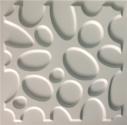 Painéis de parede plásticos antigos Paintable do estilo 3D, tamanho da folha 50*50CM do PVC da decoração da parede