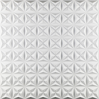Painéis de parede 3D brancos autoadesivos, material moderno do PVC dos painéis de parede 3D